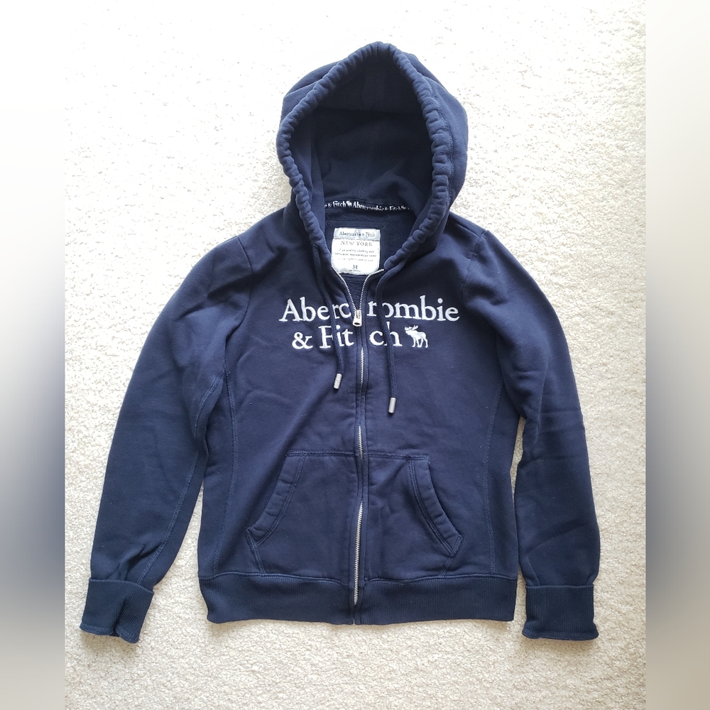 Abercrombie & Fitch Hoodie Navy Blue M